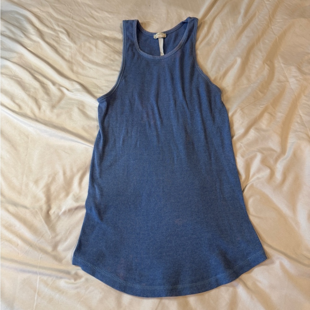 Free People Intimately Ribbed Seamless Tank Top - Blue - Size M